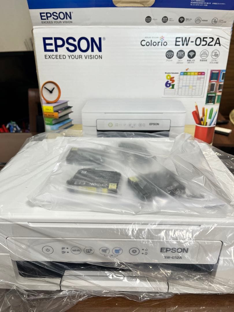 【新品・未使用】エプソンプリンターEPSON EW-052A （ホワイト）