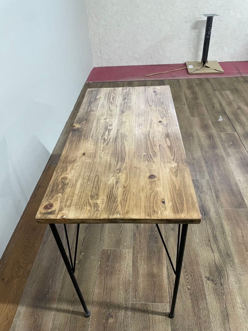 アンティーク風　カウンターテーブル　ダイニングテーブル　幅90