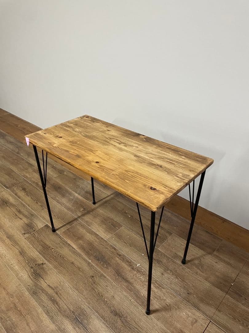 アンティーク風　カウンターテーブル　ダイニングテーブル　幅90