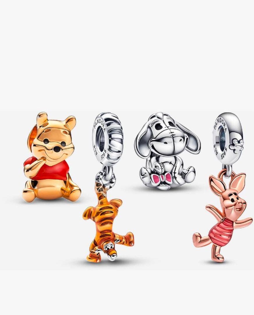 くまのプーさんと仲間たち ティガー イーヨー ピグレット チャーム セット