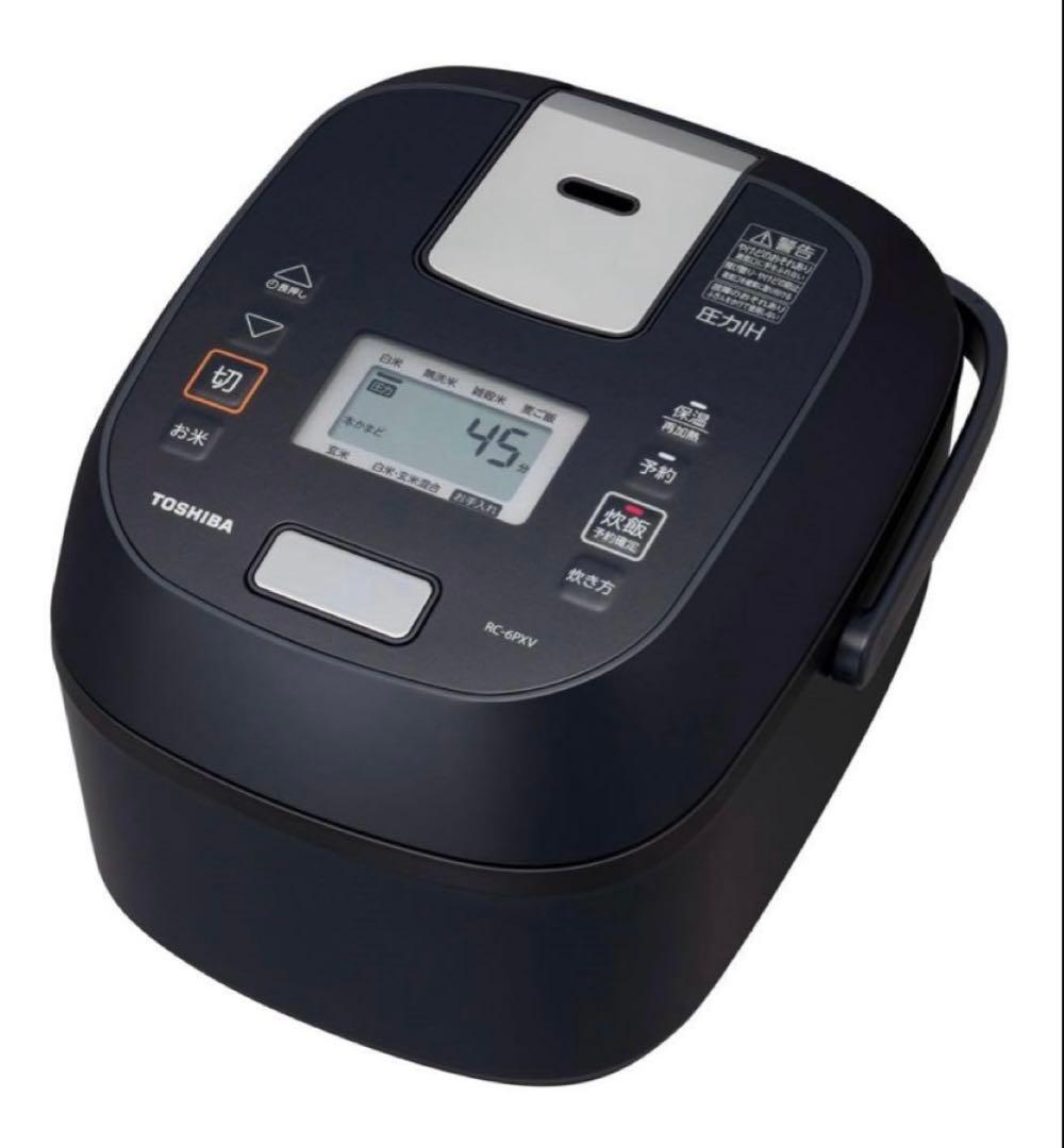 東芝TOSHIBA 圧力IHジャー炊飯器　黒　ブラック　RC-6PXV 24年製