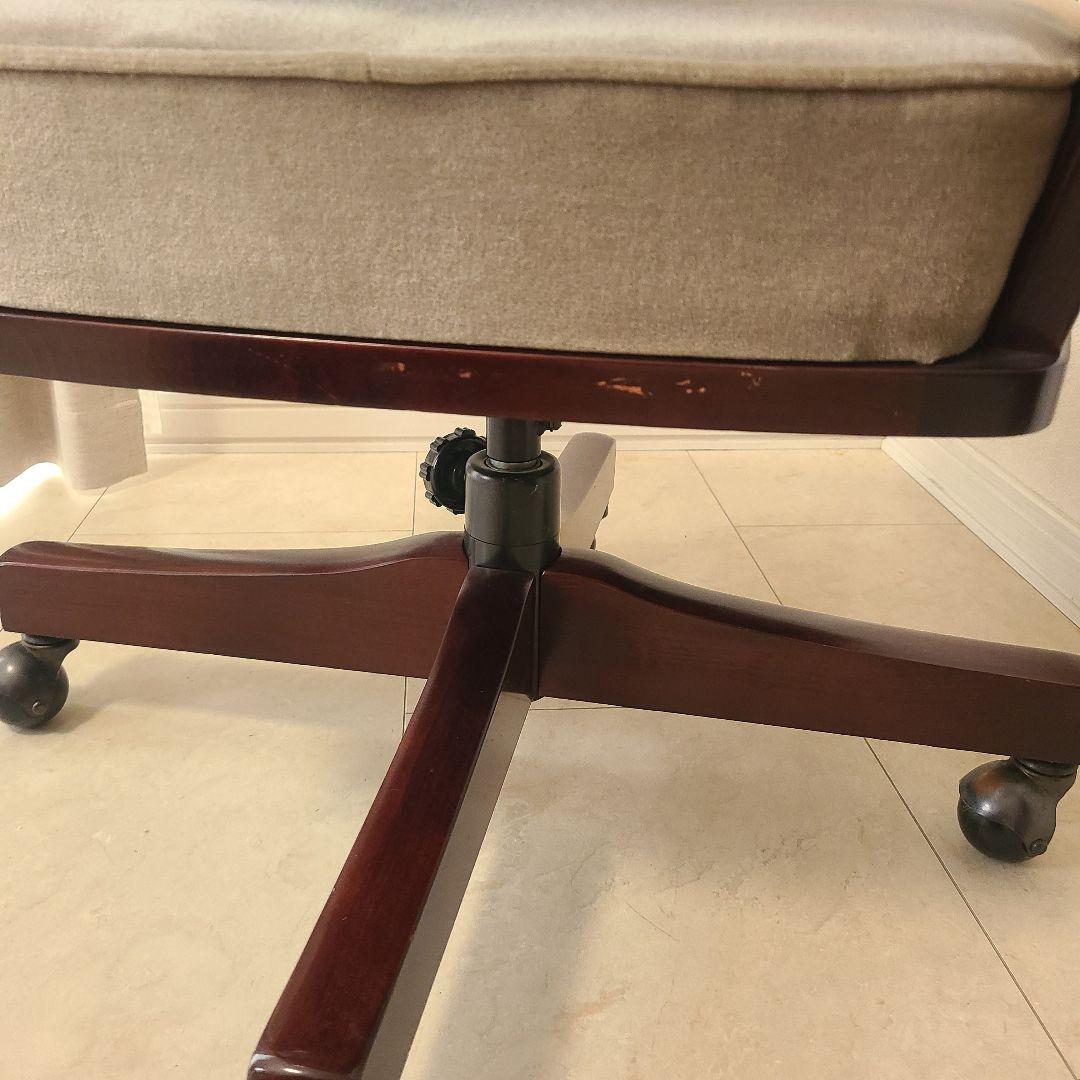 カリモク　コロニアル　デスクチェア　ヴィンテージ