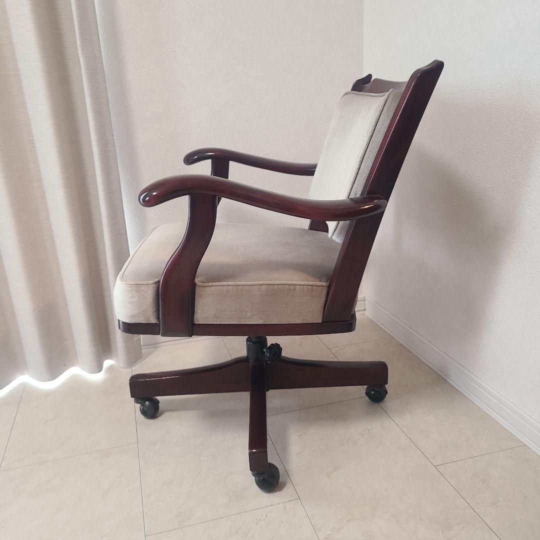 カリモク　コロニアル　デスクチェア　ヴィンテージ