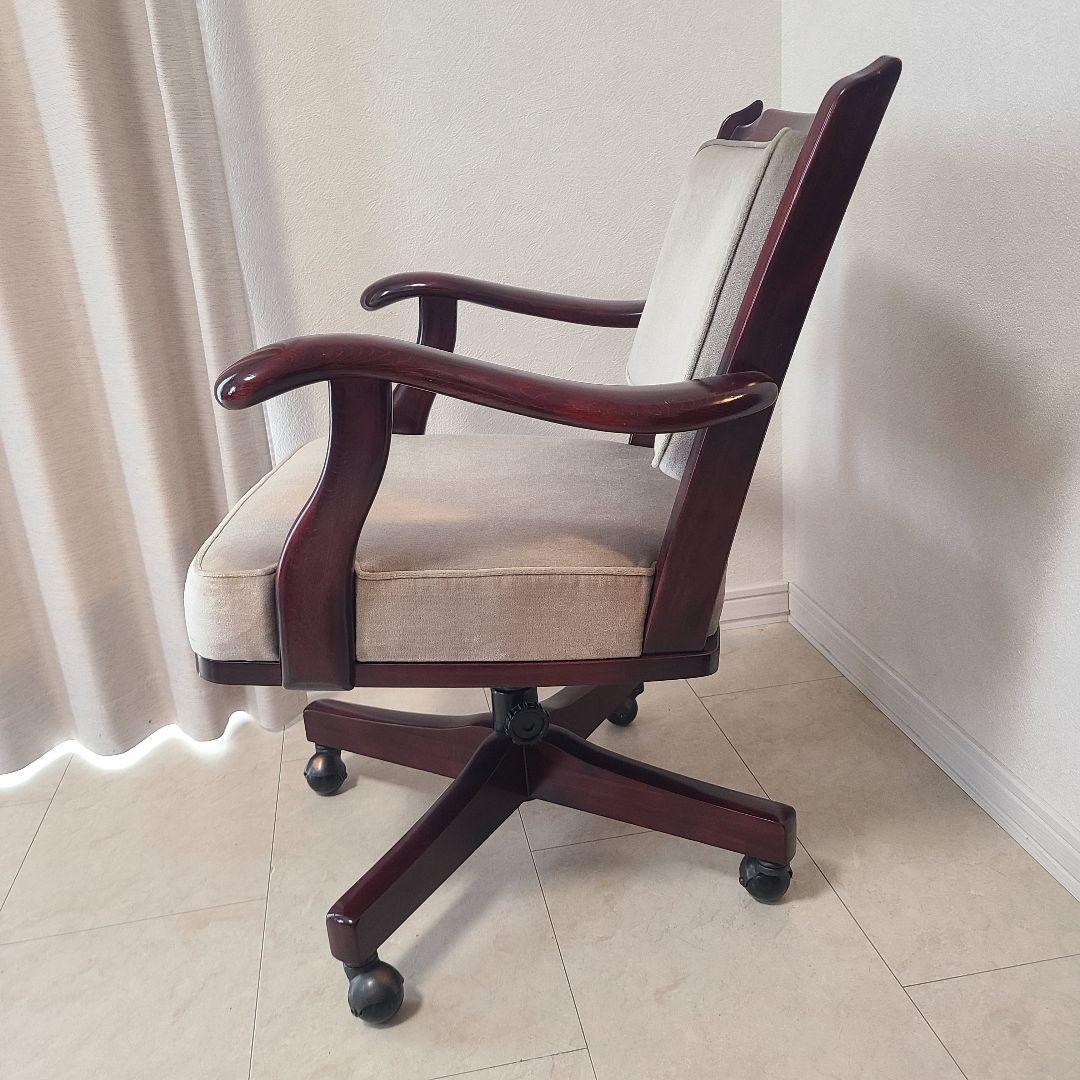 カリモク　コロニアル　デスクチェア　ヴィンテージ