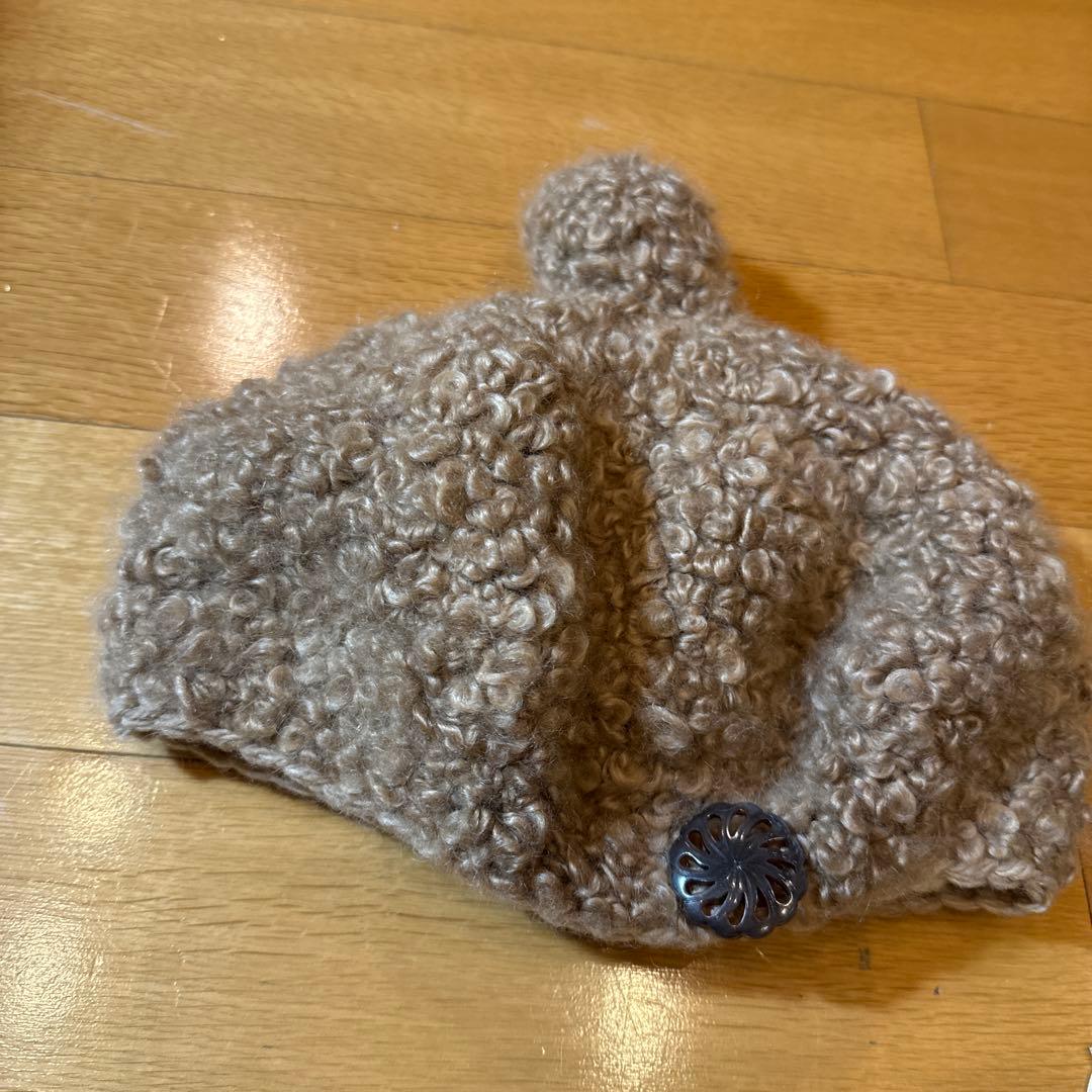 レア新品ミナ・ペルホネン✖️hitomi shinoyamaポンポン付きベレー帽