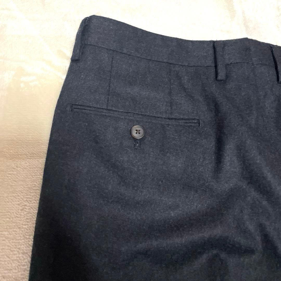 【未使用】五大陸　W88 チャコールグレー ウール100%