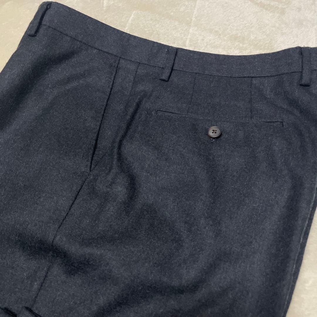 【未使用】五大陸　W88 チャコールグレー ウール100%