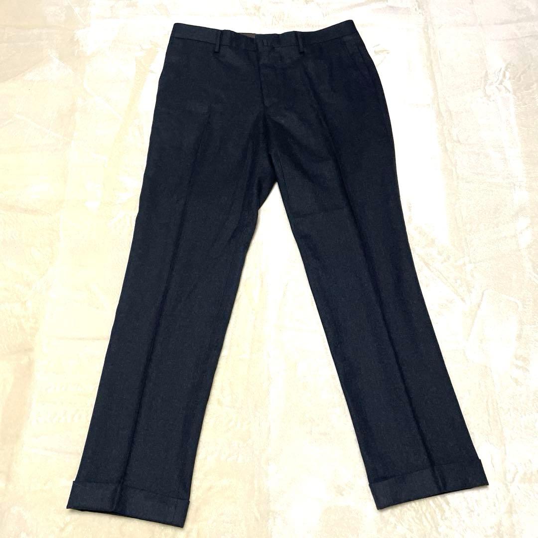 【未使用】五大陸　W88 チャコールグレー ウール100%