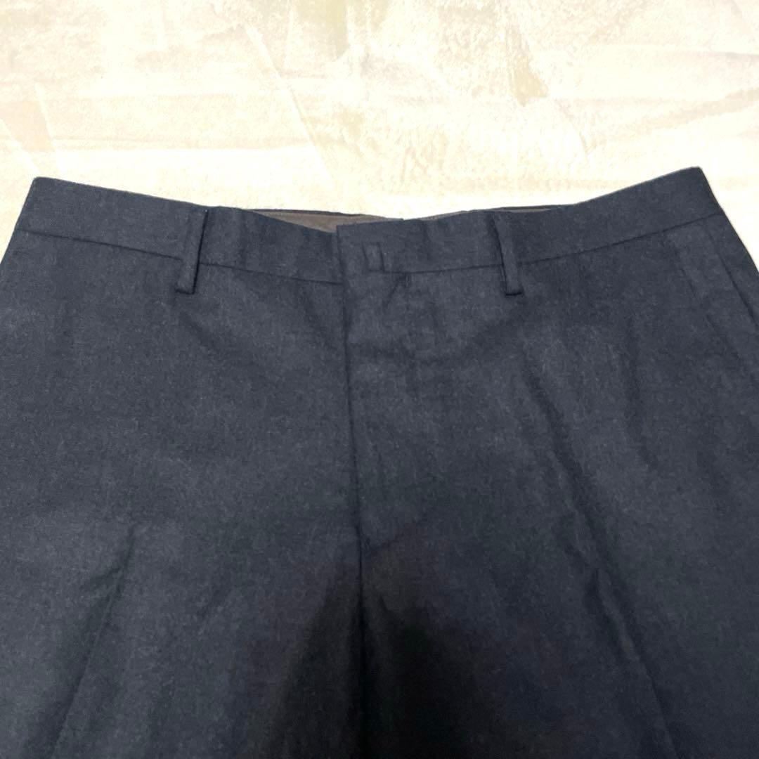 【未使用】五大陸　W88 チャコールグレー ウール100%