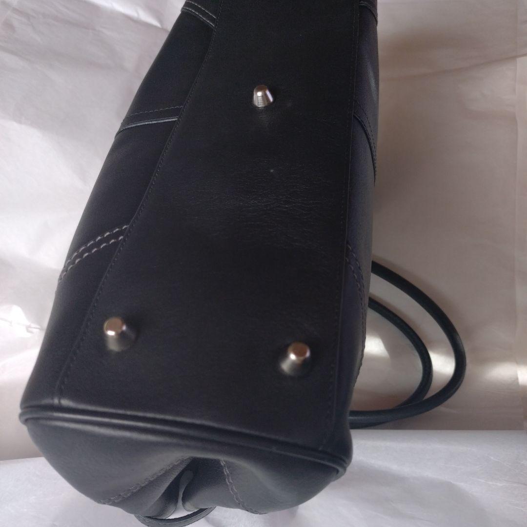 COACH☆コーチ　ハンドバッグ　牛革　ブラック　ビジネスバッグ　リクルート