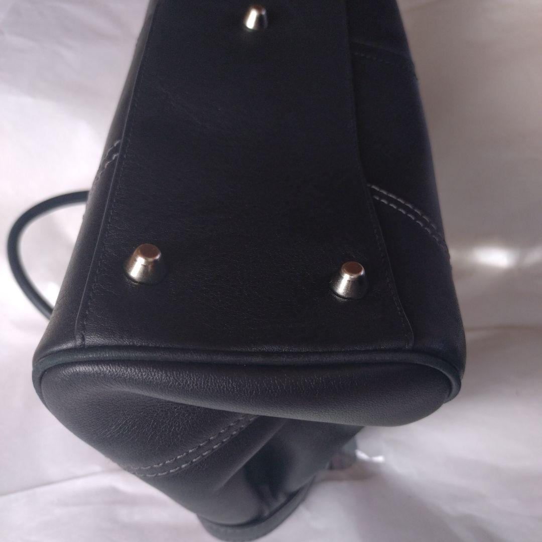 COACH☆コーチ　ハンドバッグ　牛革　ブラック　ビジネスバッグ　リクルート