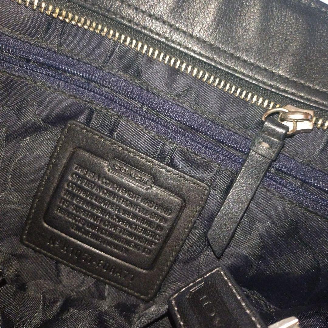 COACH☆コーチ　ハンドバッグ　牛革　ブラック　ビジネスバッグ　リクルート