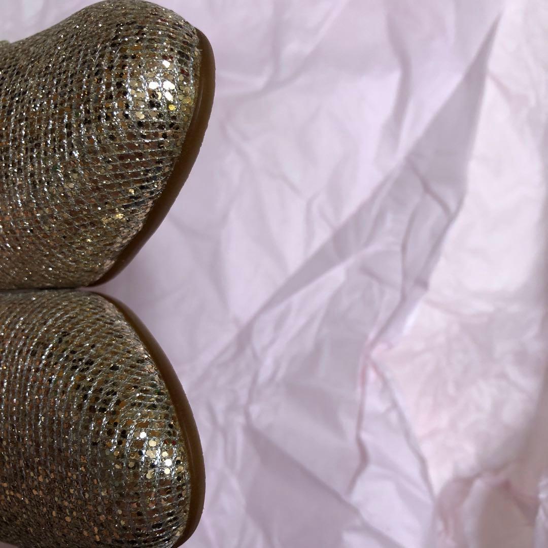 ダイアナ　DIANA 22.5 フラットシューズ　パンプス　ゴールド　ラメ