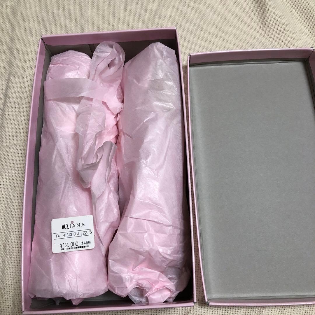 ダイアナ　DIANA 22.5 フラットシューズ　パンプス　ゴールド　ラメ