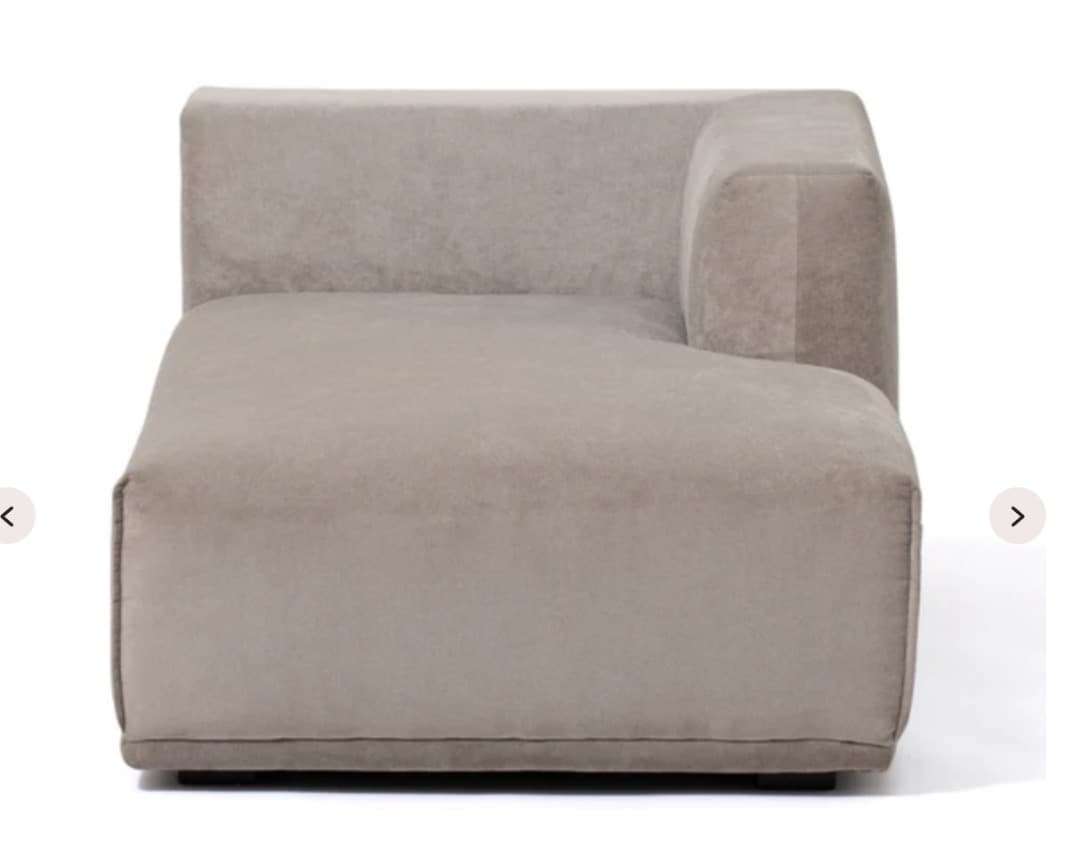 フランフラン　ソファ　メーネ　カウチRとオットマン　ライトグレーのセット