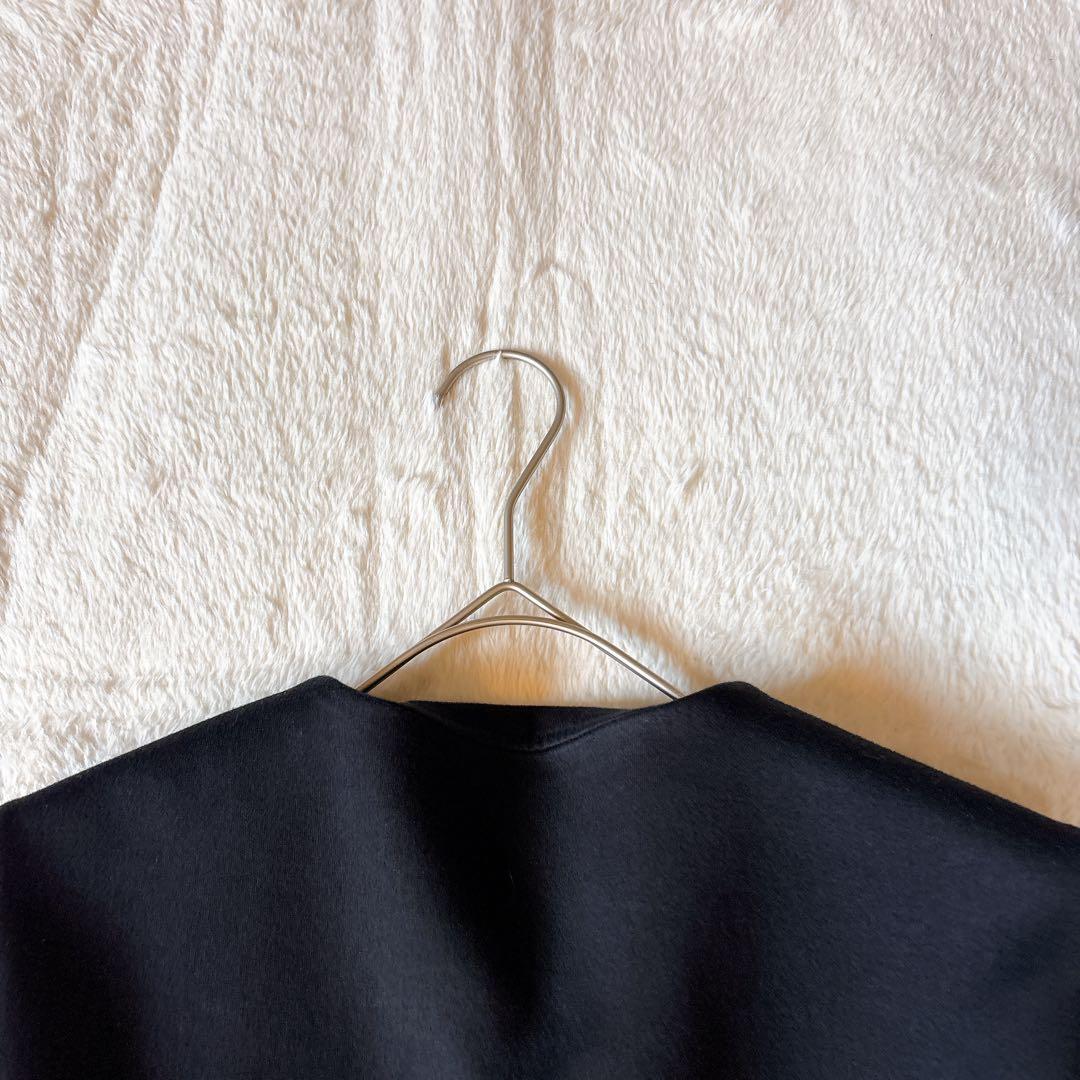 [美品]yori ヨリ ダブルクロス ジレ ベスト 完売品 黒 F