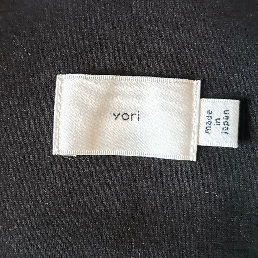 [美品]yori ヨリ ダブルクロス ジレ ベスト 完売品 黒 F