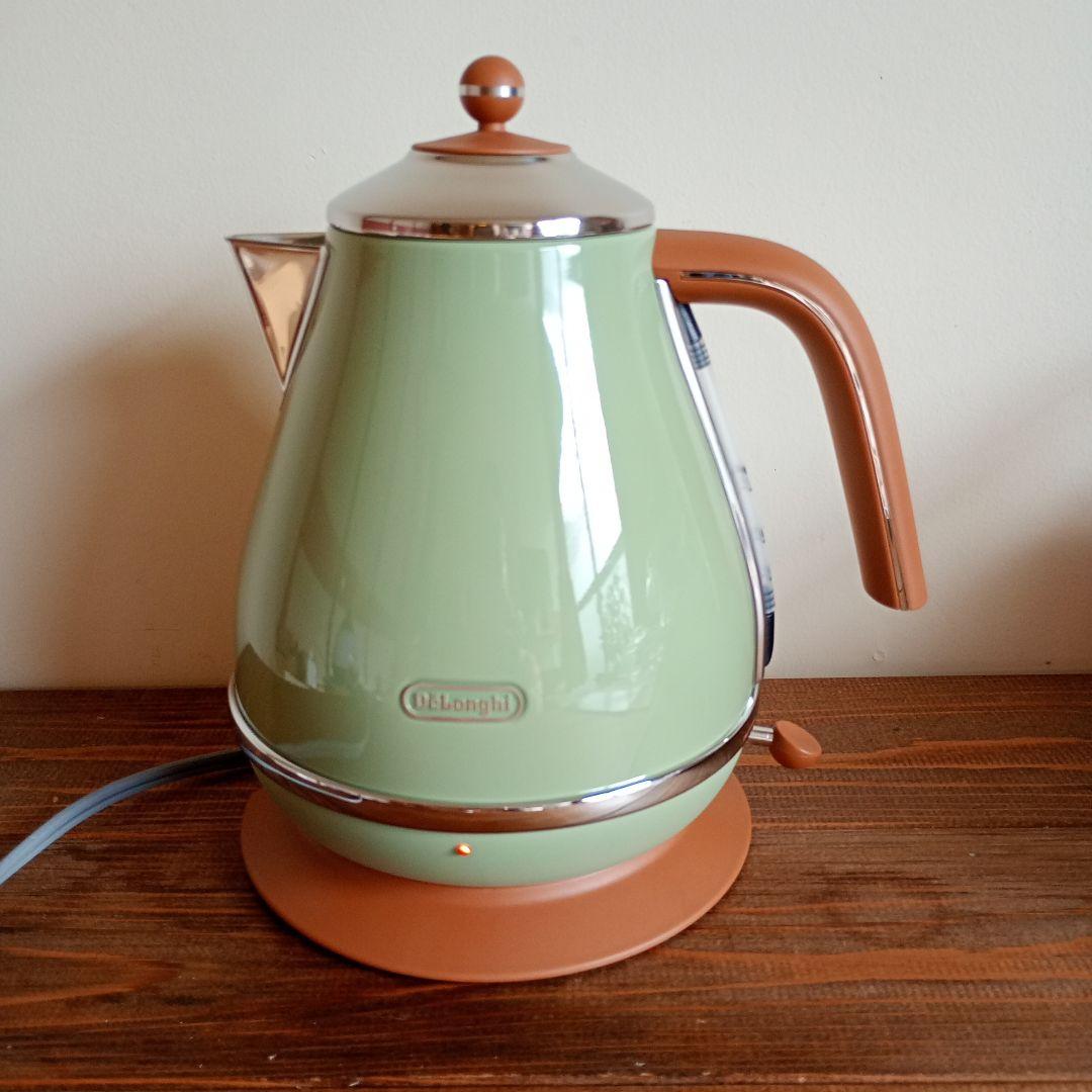 新品DeLonghi アイコナヴィンテージ 電気ケトル KBOV1200J-GR