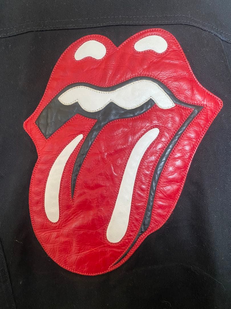 クロムハーツブラックデニムジャケット ローリング・ストーンズ