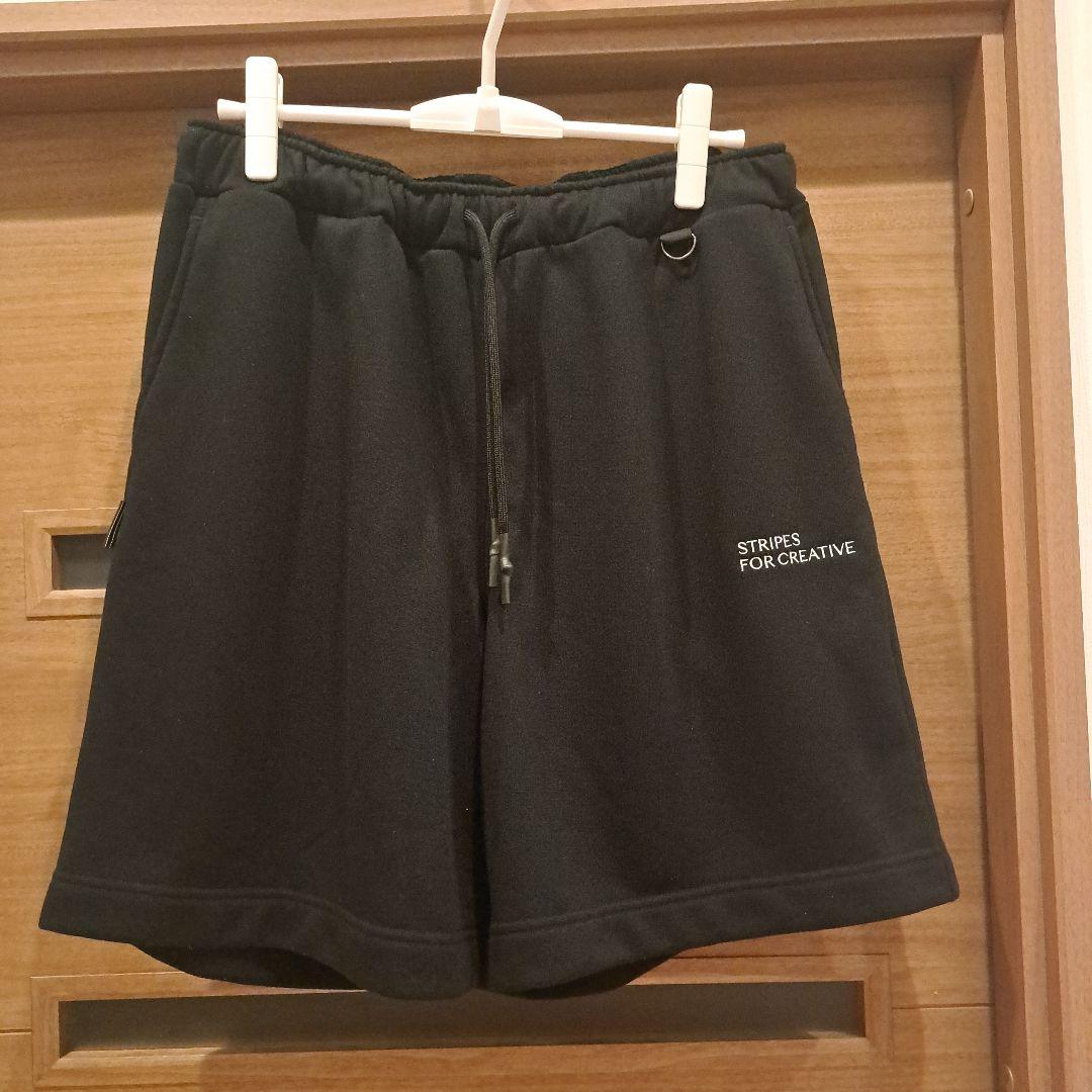 パンツ stripes for creative SWEAT BAGGY SHORTS