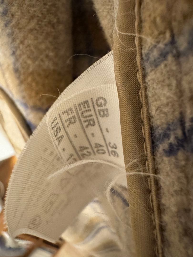 【希少なカシミア混】グローバルオール ダッフルコート 英国製 明るめのベージュ