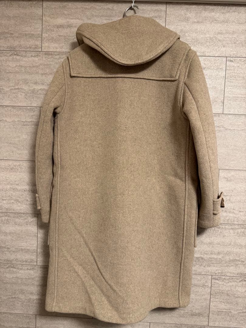 【希少なカシミア混】グローバルオール ダッフルコート 英国製 明るめのベージュ
