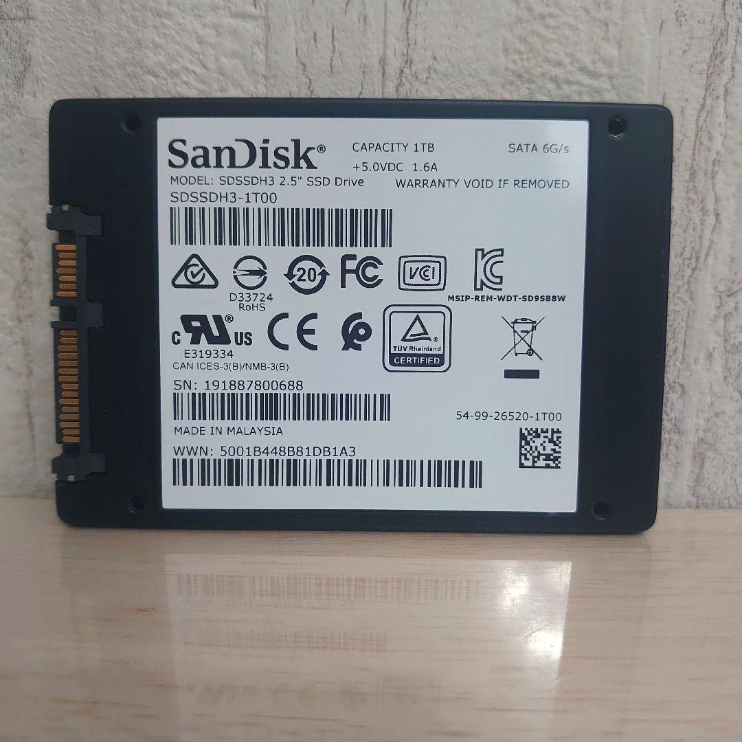 SanDisk内蔵 2.5インチSSD Ultra3D 1TB SATA3.0