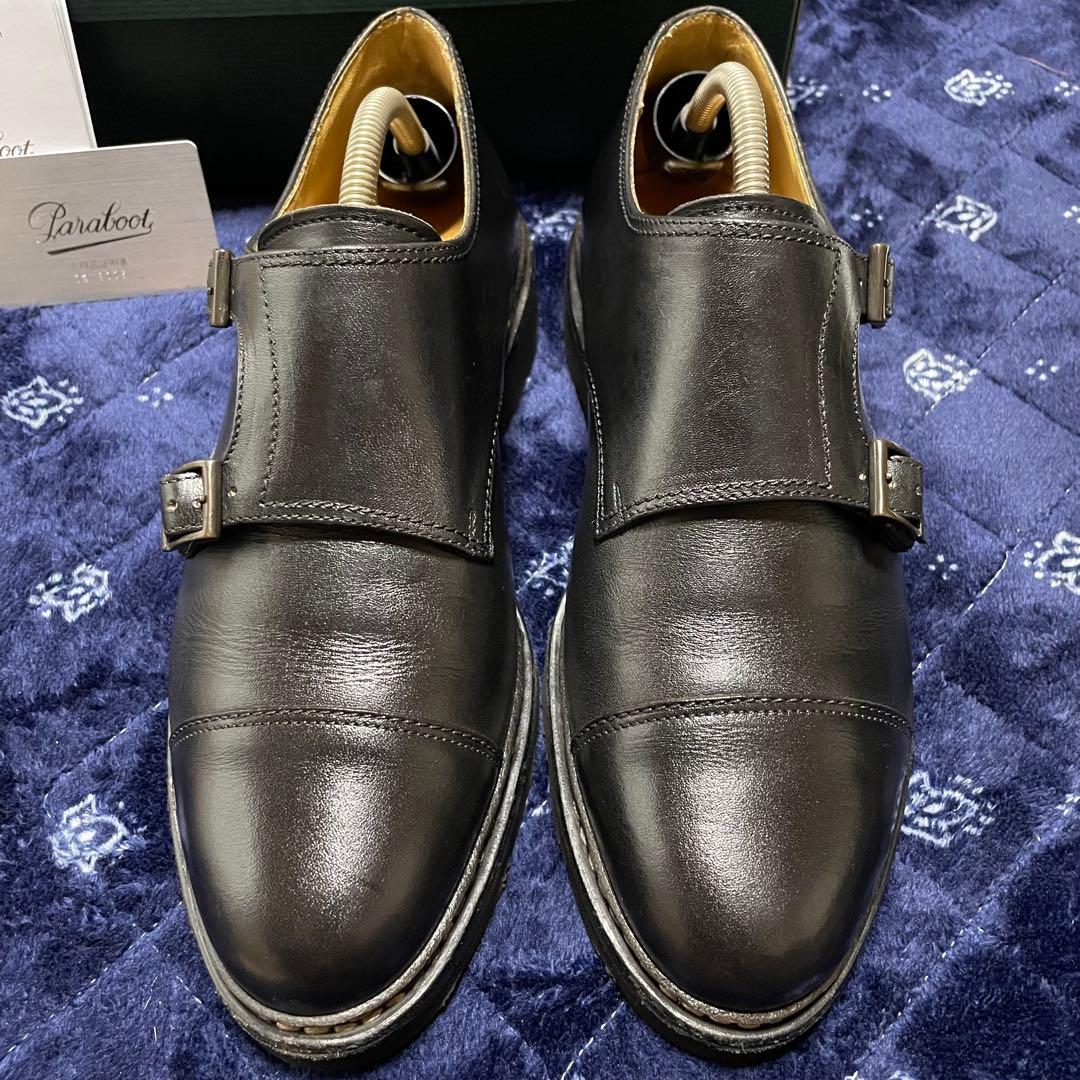 ブ*ジ様 Paraboot William 7 ブラック パラブーツ ウィリアム