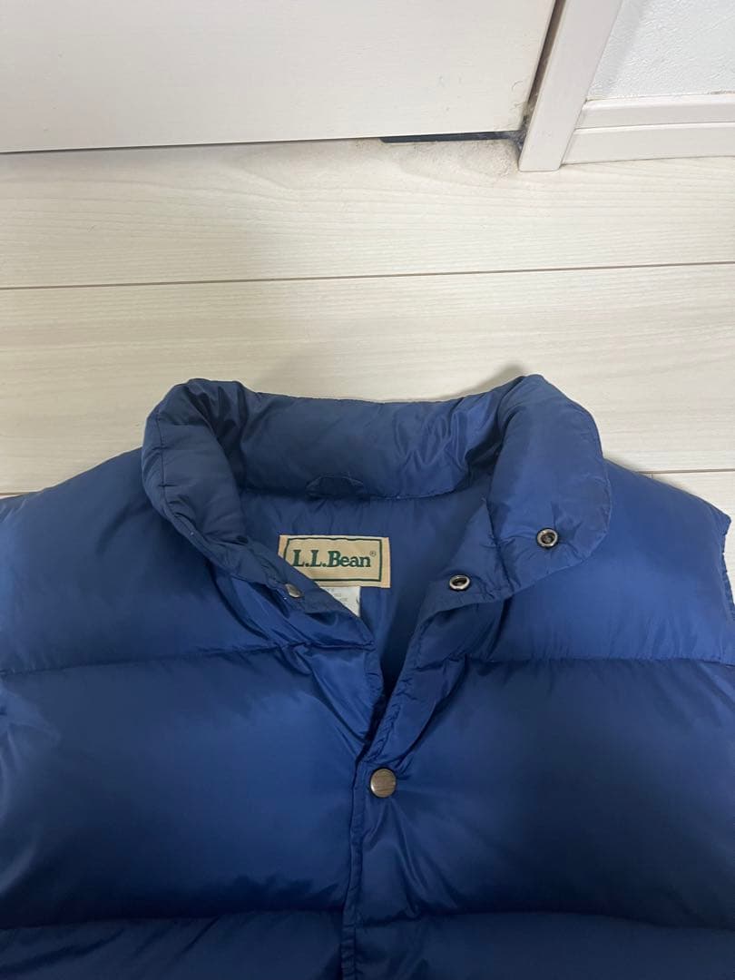 L.L.Bean ダウンベスト　ネイビー　肉厚