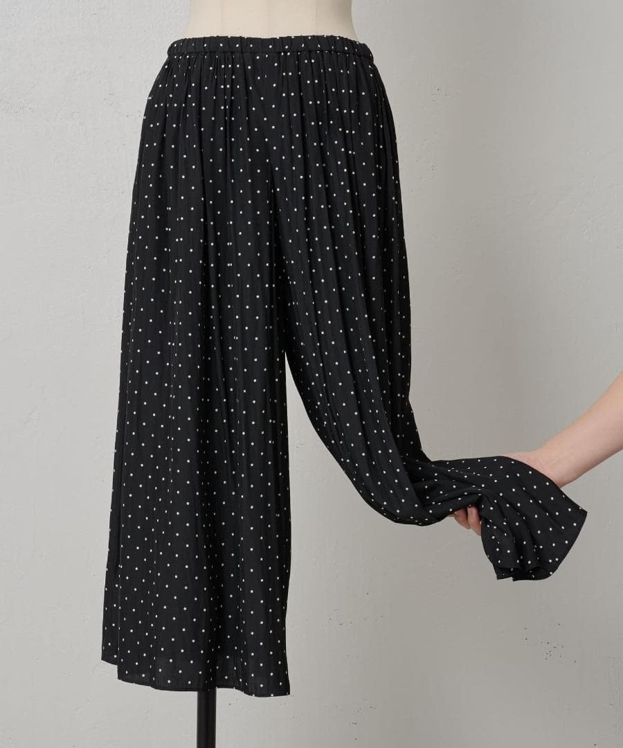 ⭐︎S⭐︎ ビアズリー　シワシフォンギャザーパンツ(ドット）サイズ2