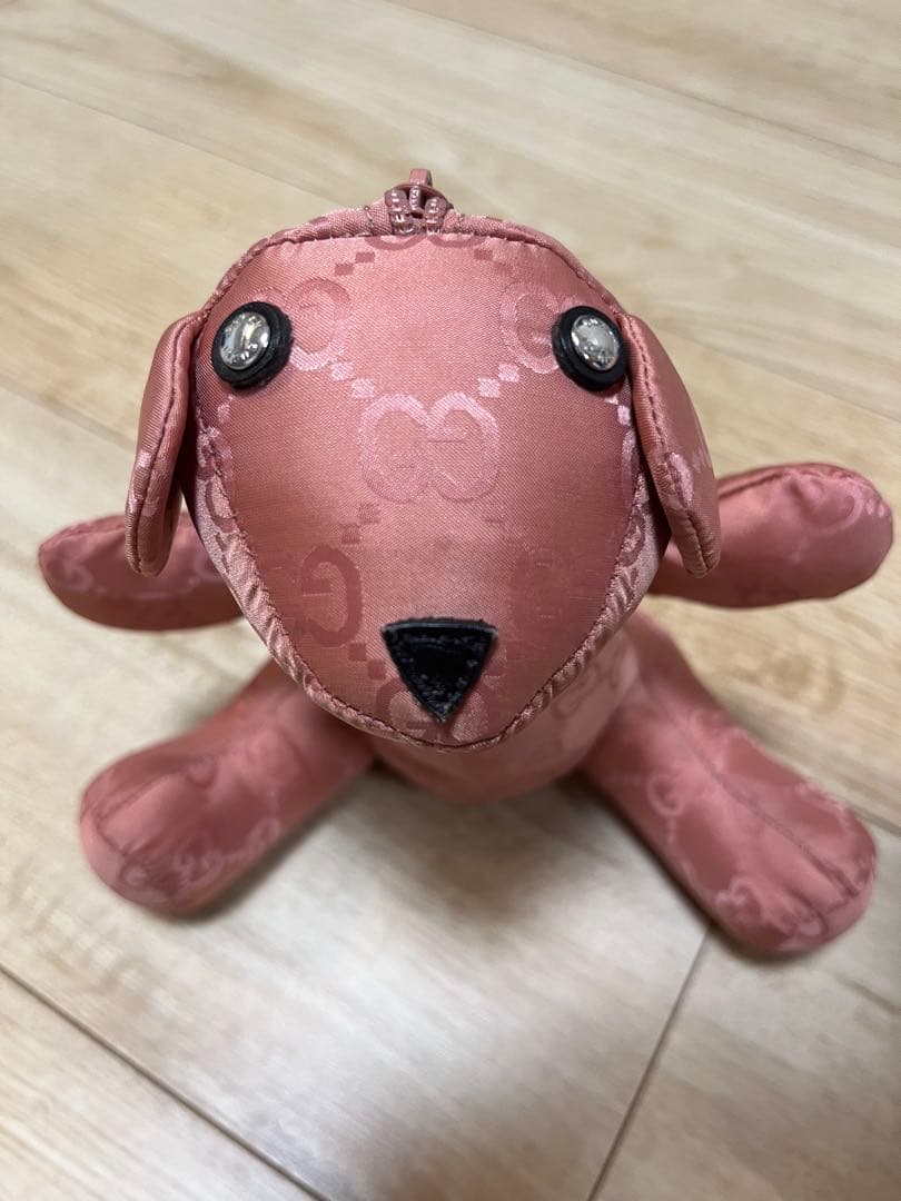 GUCCI ピンク ぬいぐるみ型エコバッグ　テディーベアー
