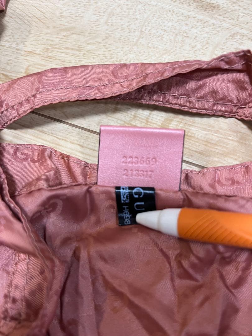 GUCCI ピンク ぬいぐるみ型エコバッグ　テディーベアー