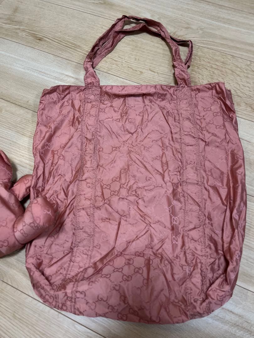 GUCCI ピンク ぬいぐるみ型エコバッグ　テディーベアー