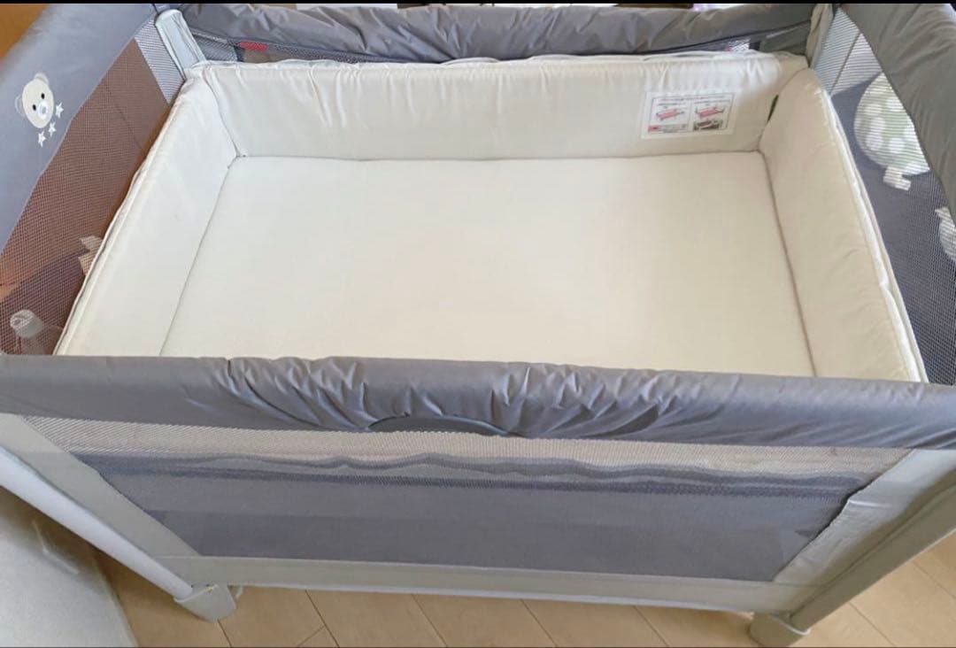 Aprica ココネル エアーAB ベビーベッド　グレーベアー