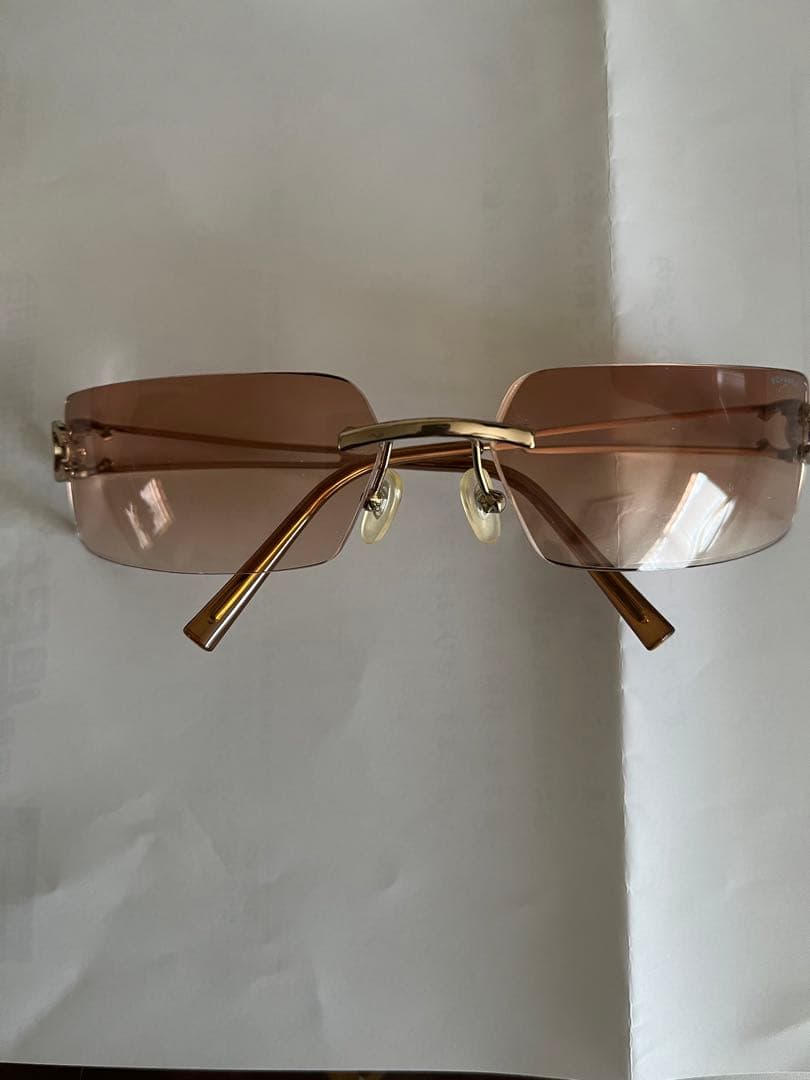 CHANEL ブラウンレンズ ゴールドフレーム サングラス　シャネル