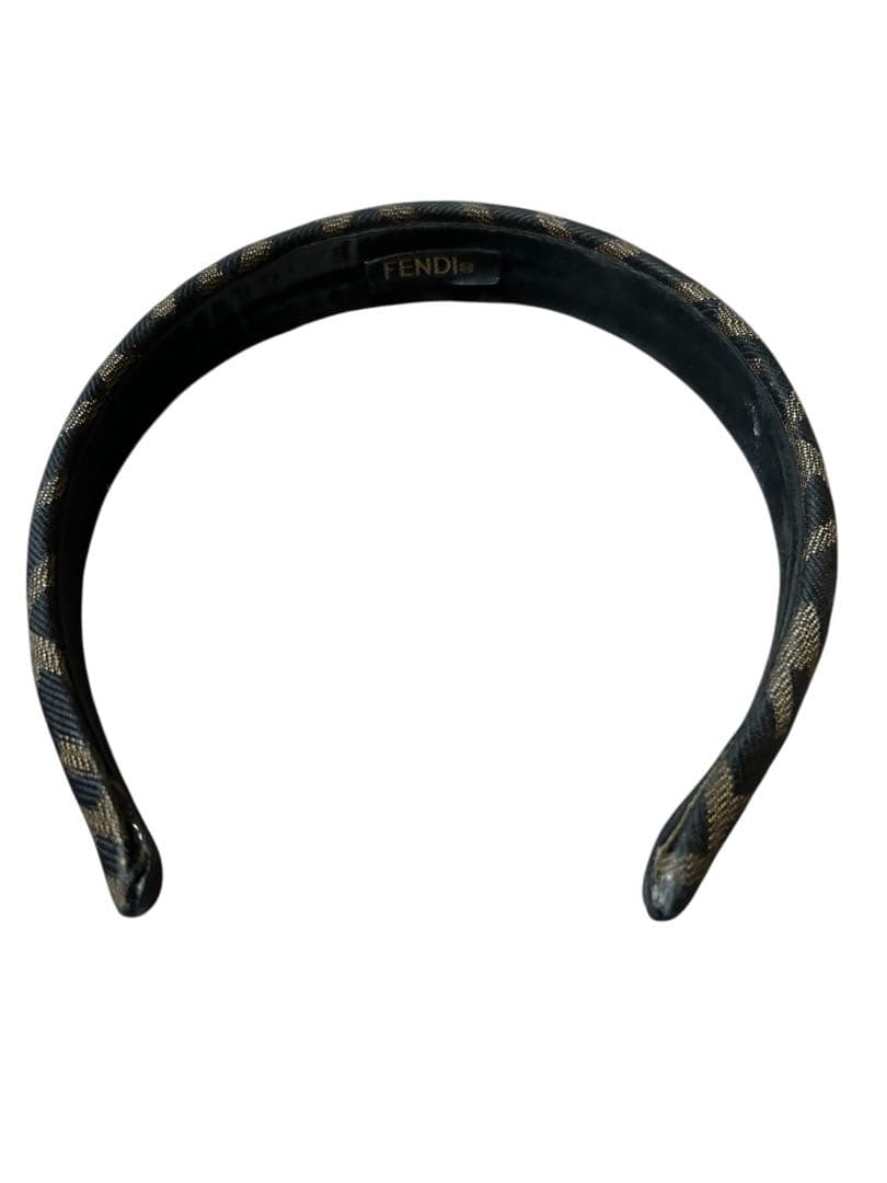 FENDI フェンディ　カチューシャ　ヘアバンド　正規品　ズッカ柄　FFロゴ