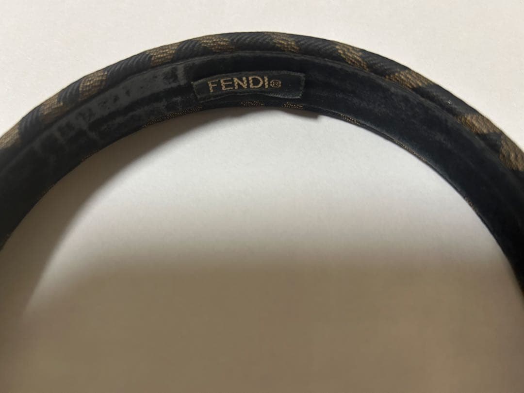 FENDI フェンディ　カチューシャ　ヘアバンド　正規品　ズッカ柄　FFロゴ