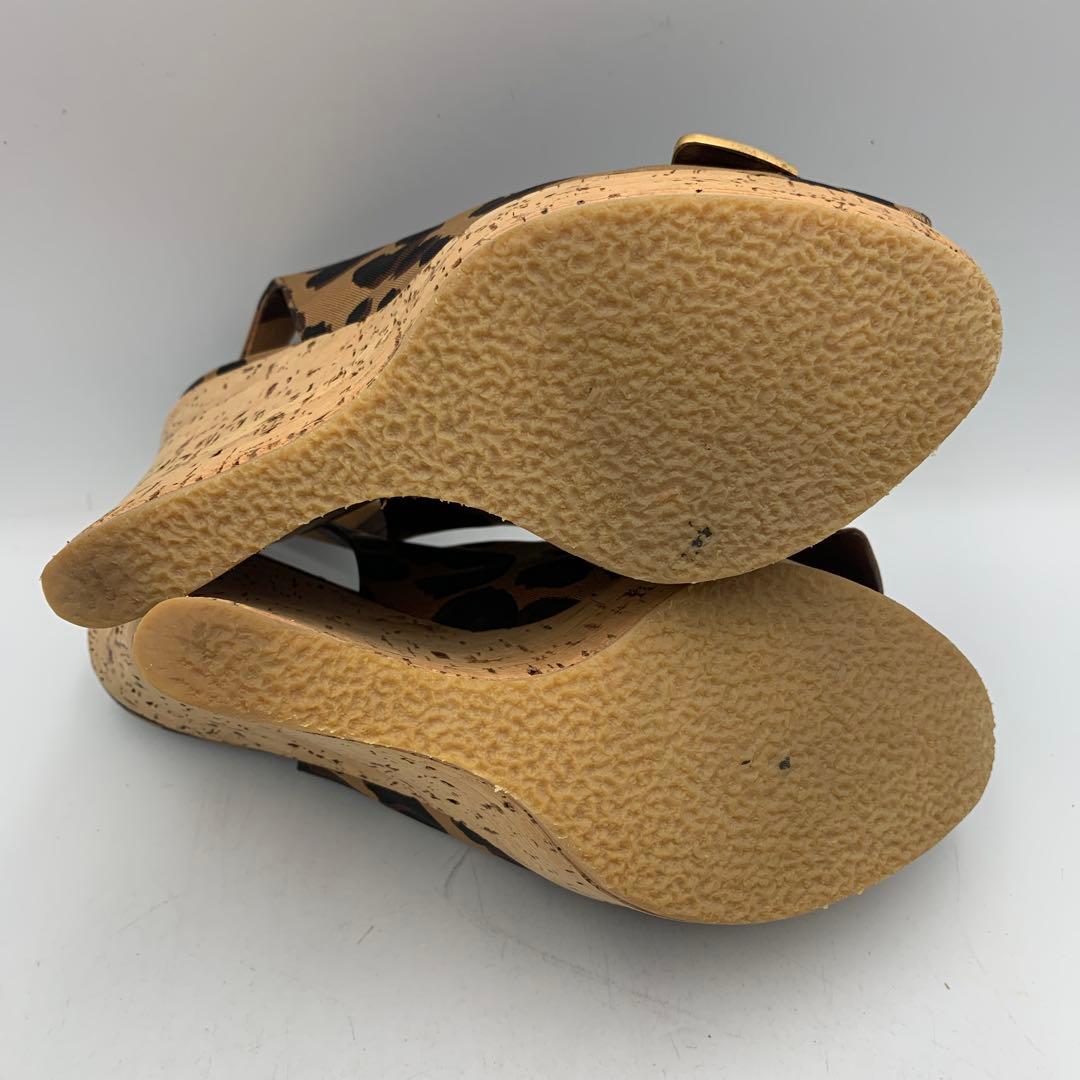 V949B ルイ ヴィトン サンダル 37 約23.5cm レオパード