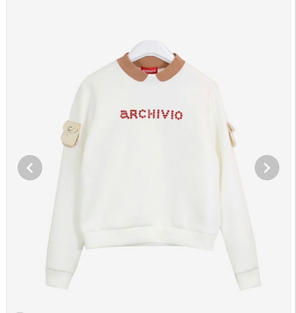 archivio アルチビオ　ダンボールスウェット長袖プルオーバーサイズ36