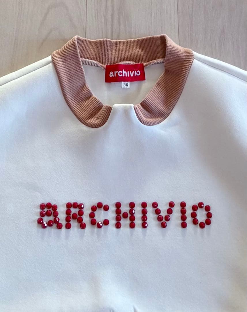 archivio アルチビオ　ダンボールスウェット長袖プルオーバーサイズ36