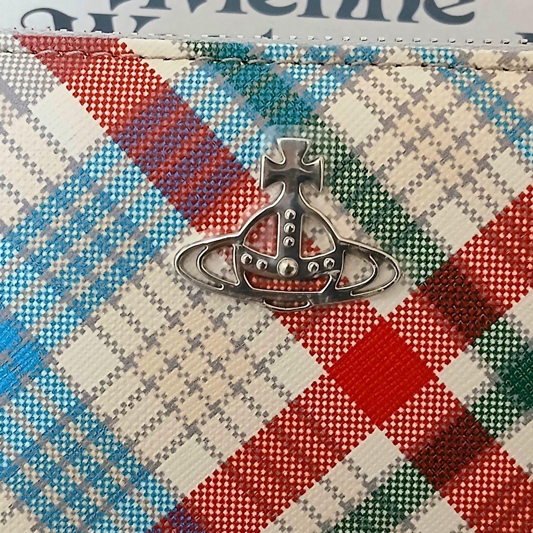 新品未使用【ヴィヴィアンウエストウッド】長財布 オーブ タータンチェック