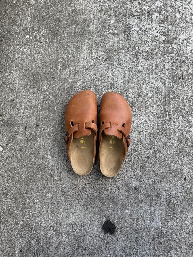 BIRKENSTOCK ボストン レザー クロッグサンダル　36 23cm