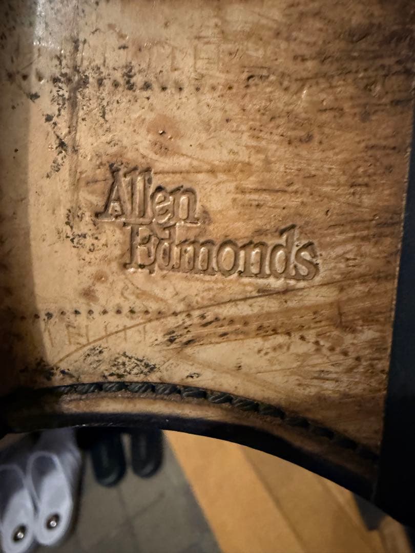 アレンエドモンズ ウィングチップ ビジネスシューズ ブラック 26cm