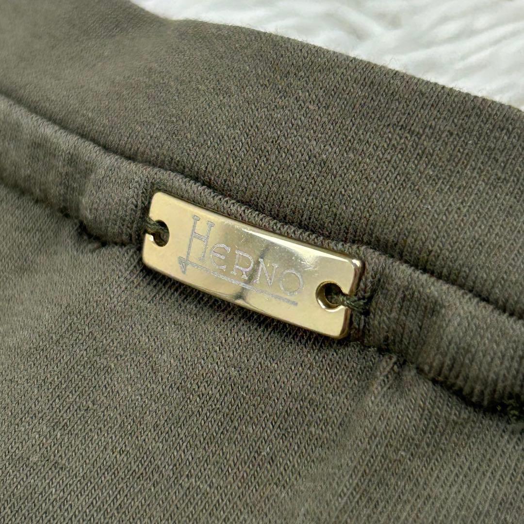 【定番モデル】ヘルノ☆センターロゴTシャツ カーキ サイズ46 入手困難