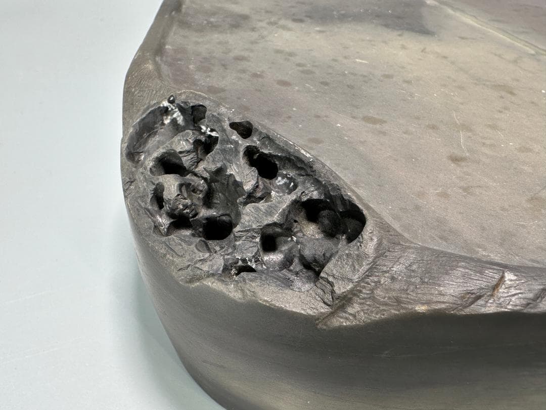 中国美術　書道具　文房具　硯　梅花鳥文端渓硯　唐物　古物　時代物　大振