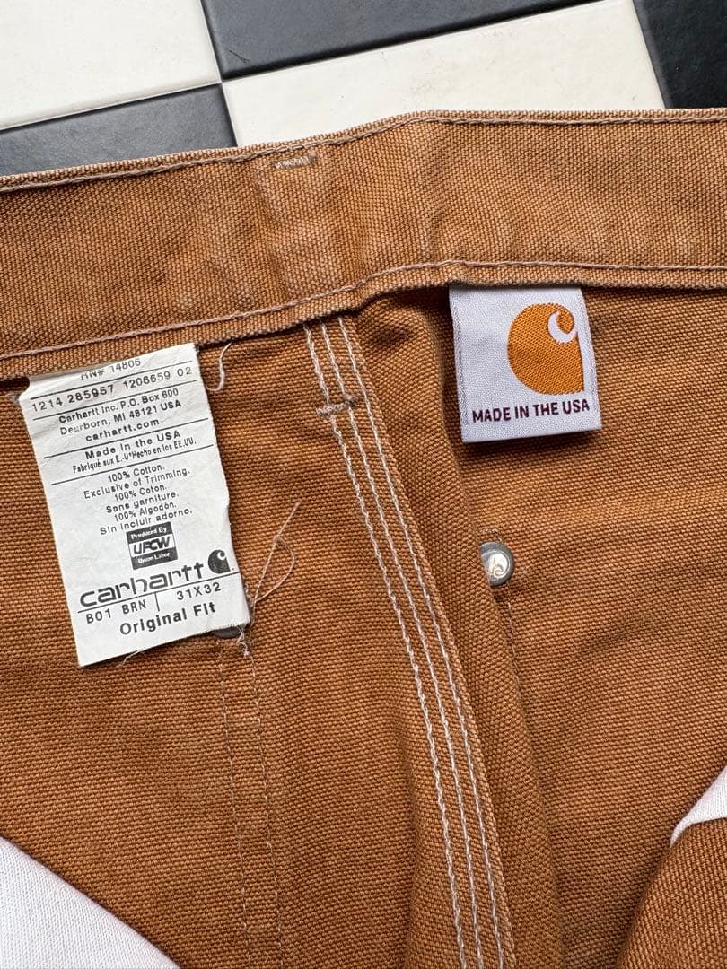 【レア】カーハート ダブルニー125周年モデル W31×L32 茶