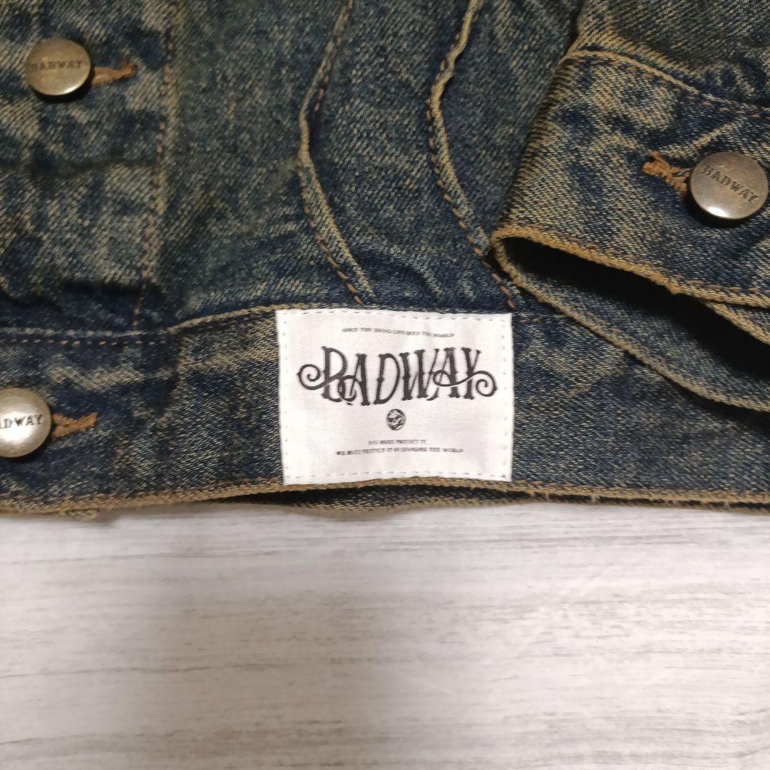 ジャケット・アウター BADWAY Wave classic overdye denim Jacket