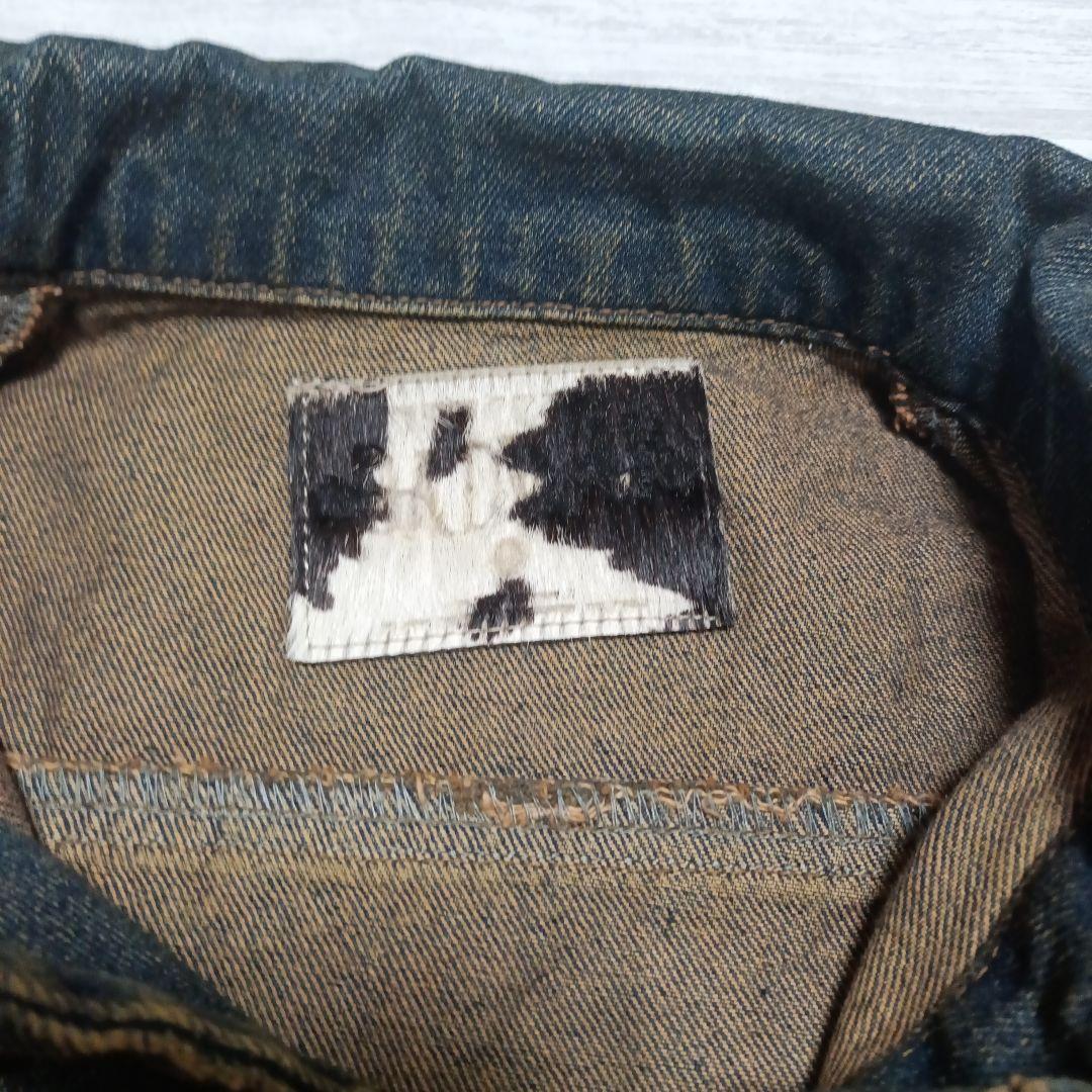 ジャケット・アウター BADWAY Wave classic overdye denim Jacket