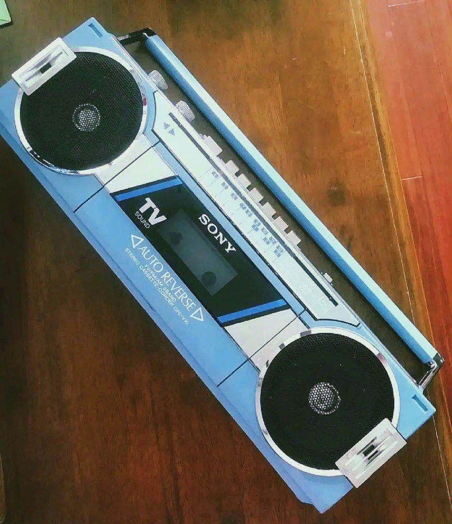 ☆ポッフ゜な 80s ゜ ラジカセ SONY *レアカラー☆