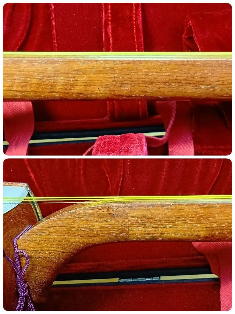 三味線 本体 ケース・撥・附属品付 天然素材 御三絃 地唄 長唄 お稽古用 入門